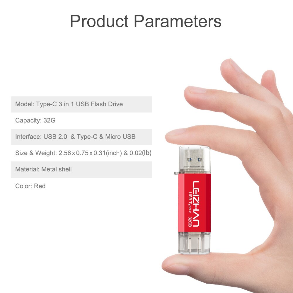 USB stick USB OTG Flash Drive para el teléfono android Samsung S10 S9 S8 S7 S5 S3 Huawei P30 P20 Pendrive USB C photo stick micro u disco