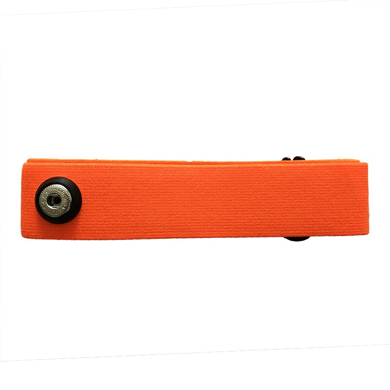 Cinturón de pecho elástico de , banda suave para Geonaute, Polar, deporte, correr, Monitor de ritmo cardíaco, Bluetooth, ANT ajustable: Orange