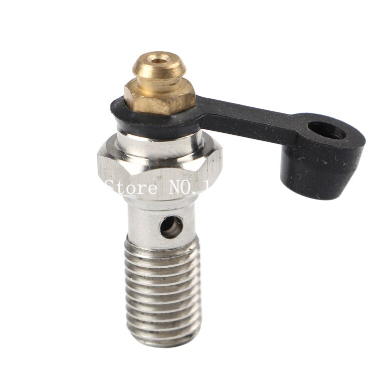 M10 x 1.25mm m10 x 1.0mm universal banjobult avluftningsnippel luftningsskruv bromsok skruv / nippel för motorcykelbromspump
