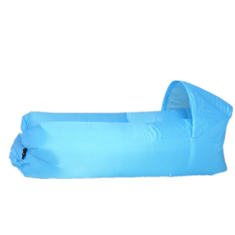 kids toys Outdoor Garden Sofas Waterproof Inflatable bag lazy camping Sleeping Air bed Adult Beach Shade Chair Fast Folding: Blue