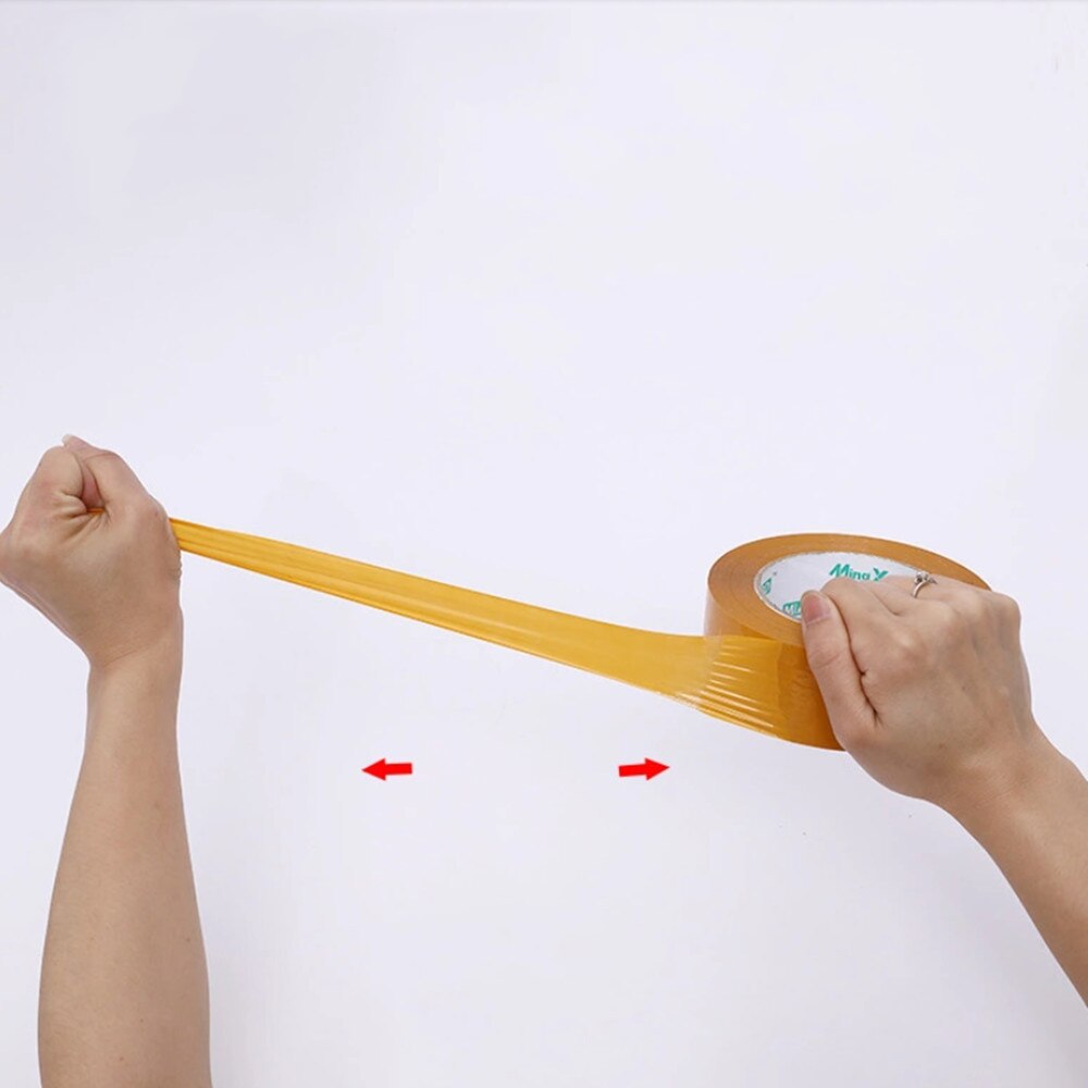 4.8*2.5Cm Clear Geel Pakket Doos Verpakking Tape Afdichting Plakband Kartonnen Zelfklevende Verpakking Accessoires Kantoorbenodigdheden