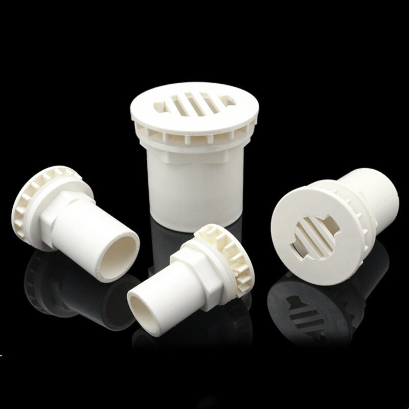 20-50mm Fish Tank Drainage Equipment Drain Connector Tube Joints Seafood Pool Aquarium Bulkhead Water Inlet Outlet Pipe Fittings