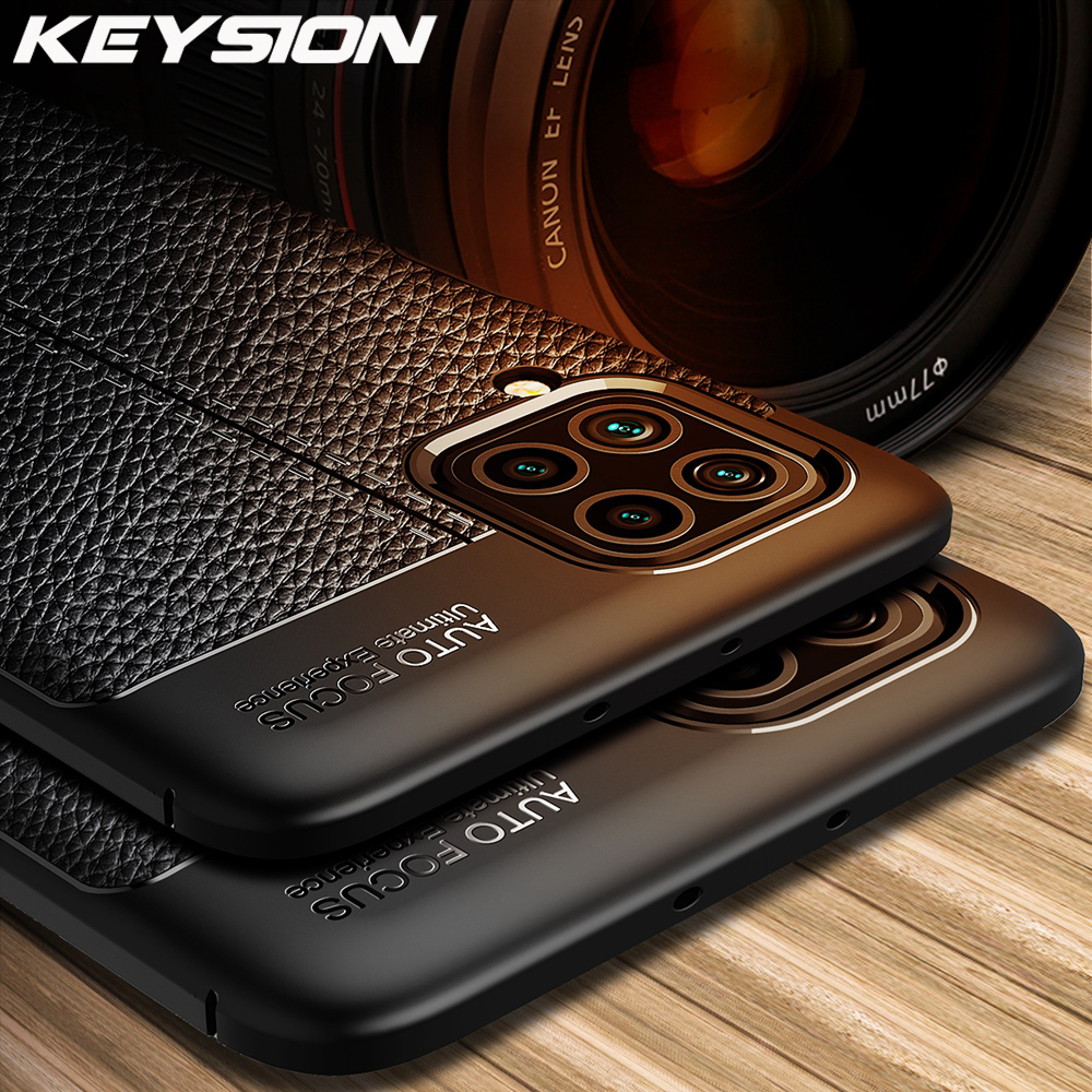 Keysion stoßfeste hülle für samsung Galaxis  m62 m51 m31s m31 , luxuriöse lederoptik, weiche silikon-rückseite für Galaxis  f62 f41