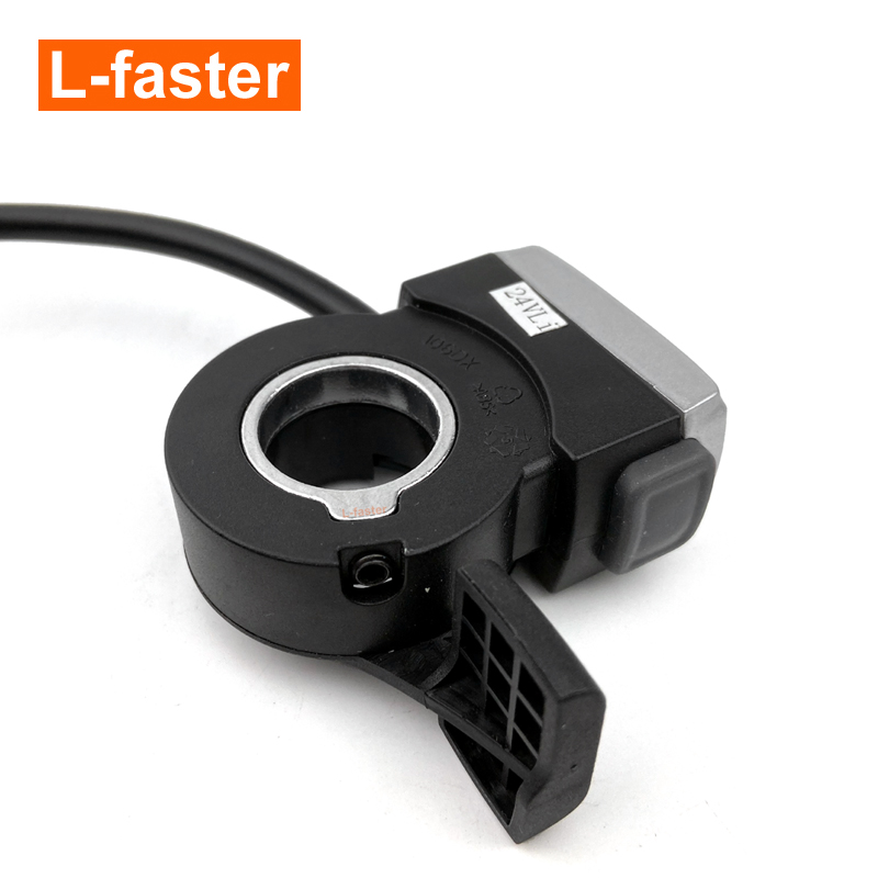 24V/36V/48V Electric Bike Thumb Throttle Wuxing Finger Speed Accelerator With Battery Indicator For Mountain Bicycle E-Scooter