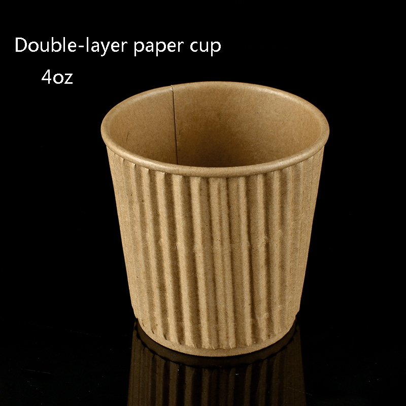 Giemza 4 Oz Papieren Koffiebekers Enkele Dubbele Laag Cups Papier Wegwerp Eenmalig Kleine Kopjes Souffle Geen Deksels party Tool: Double layer / 50 stks