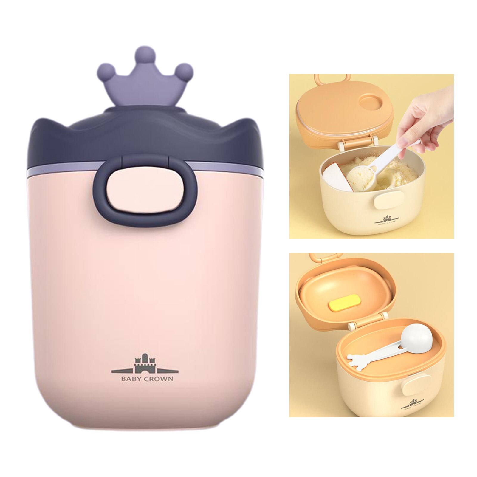 Portable Formula Dispenser with Carry Handle for Travel Outdoor Infant
