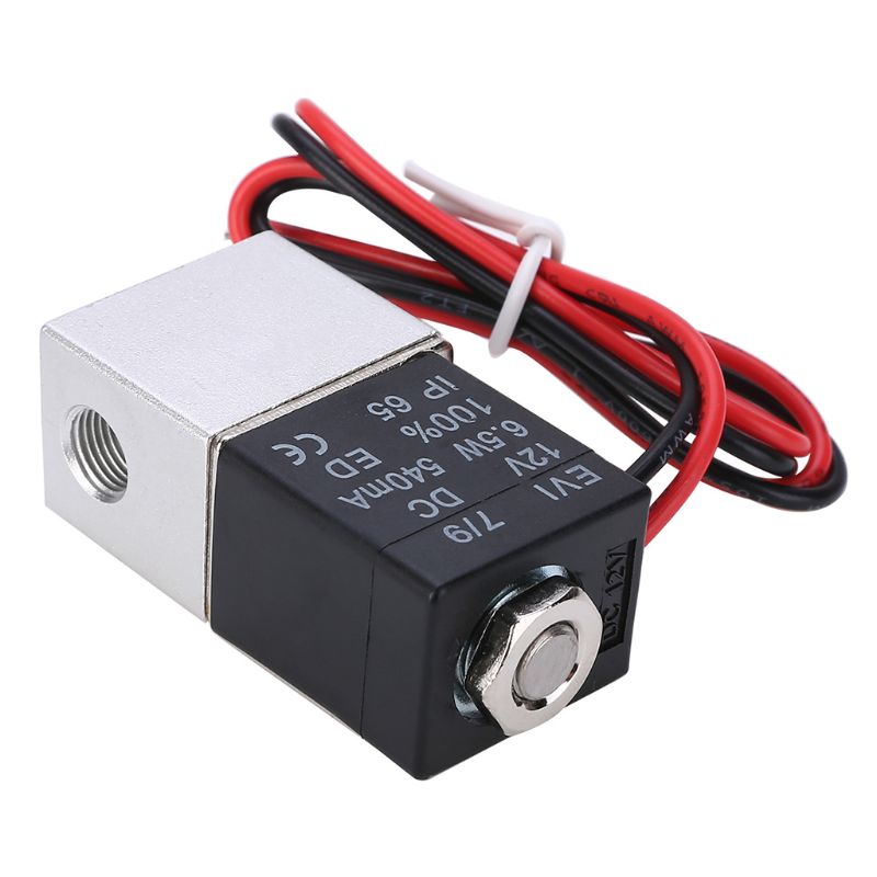 DC 12V24V110V220V Solenoid Valve 1/4"Normally Closed Direct-acting Pneumatic Valves For Water Air Gas