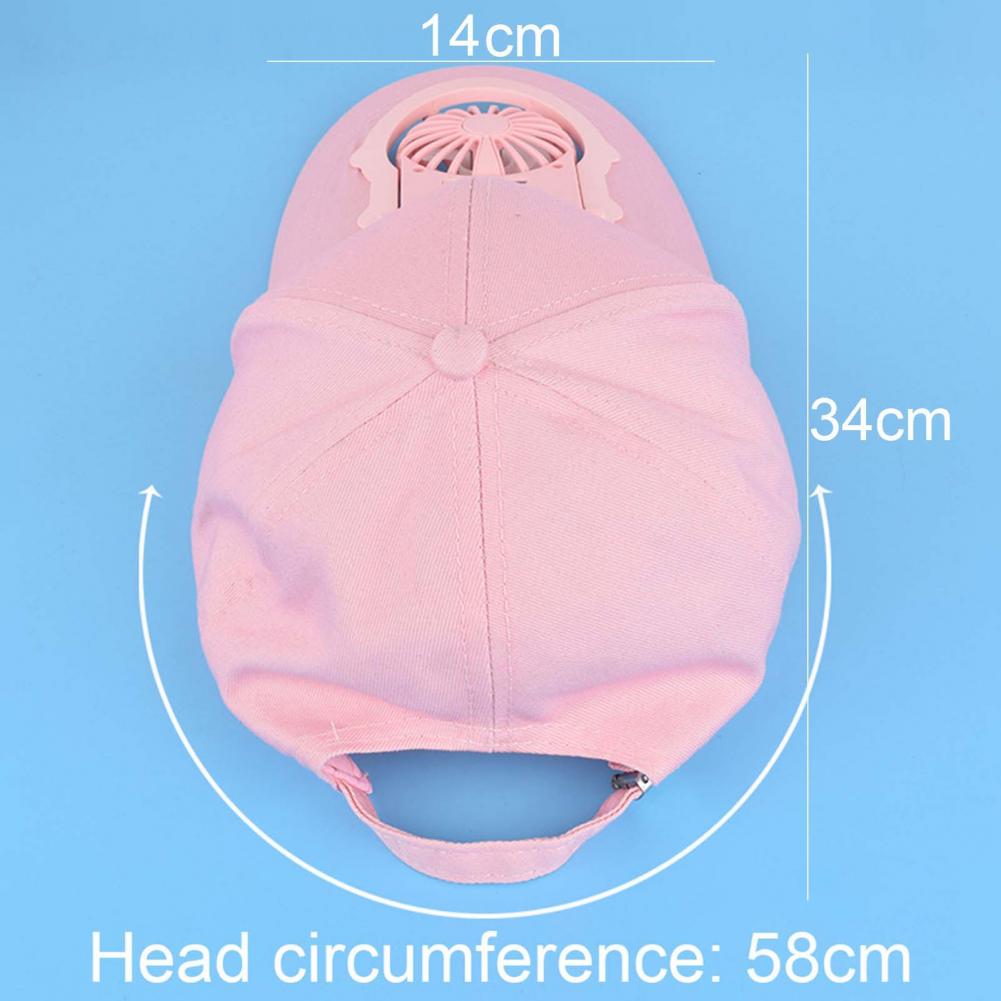 Summer Fan Cooling Baseball Cap Hat USB Charging Breathable Shade Sunscreen Hat Required Fishing Summer Sport Outdoor