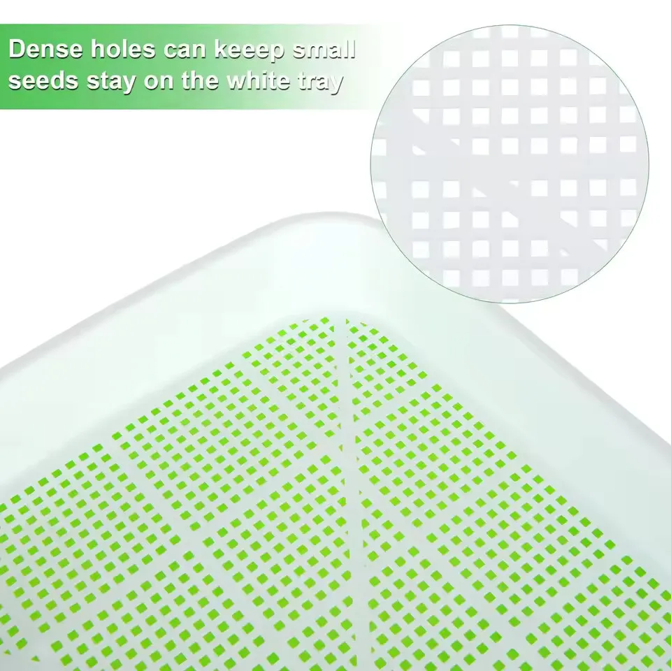 3/1PCS Plastic Grow Kwekerij Potten Groente Grondloze Kwekerij Trays Zaad Kieming Lade Zaailing Spruit Plaat Tuin
