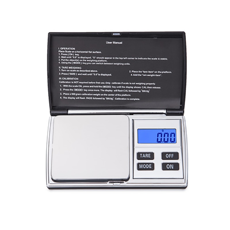 Didihou kannettava minivaaka 100/200/300/500/1000g 0.01/0.1g erittäin tarkka koruvaaka gramman punnitus taskuvaaka koruille