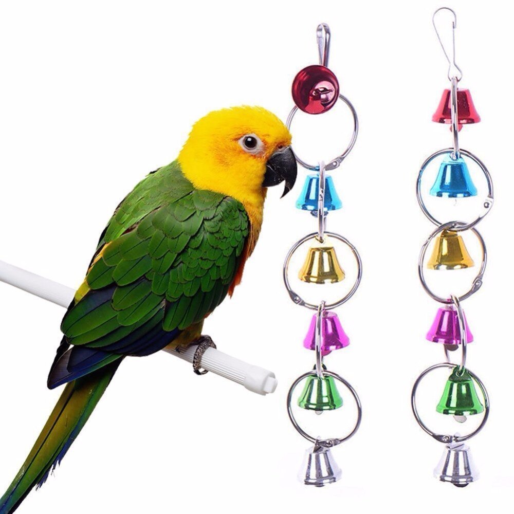 Campanas para pájaros, loros, juguetes, jaula, accesorios, suministros, periquito colgante para juguete, periquito, jouet, perroquete, vogel speelgoed