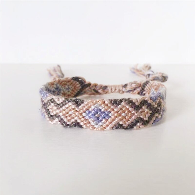ABL027, Cotton Woven Friendship Bracelets Braided Trendy Surf Beach Boho Girl Women Pulseras Femme: 02