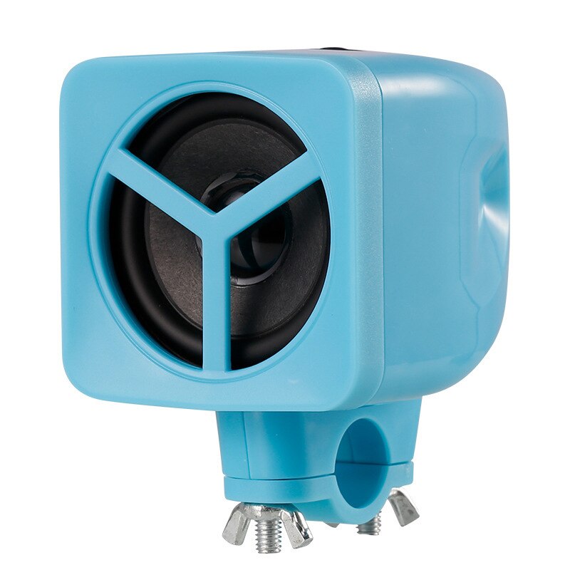 Motorcycle Bluetooth-compatible Speaker System HIFI Compact Amplifier, 2.5 Inch Waterproof Stereo Speakers, Volume Control: Blue