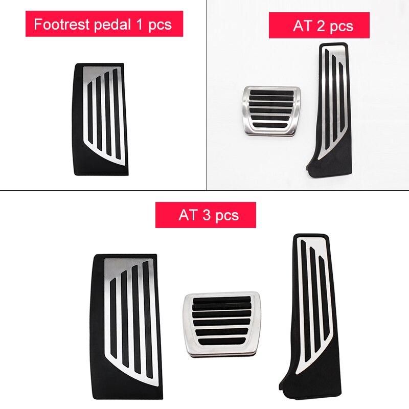 Stainless Steel Car Accelerator Pedal Brake Pedals Footrest Pedal Cover Interior Refit For Alfa Romeo Giulia Stelvio