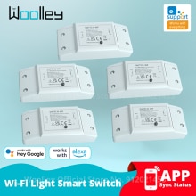 Woolley wifi älykäs valokytkin moduuli katkaisin ajastin älykäs tee-se-itse-kytkin 10a langaton kaukosäädin toimii alexa google home