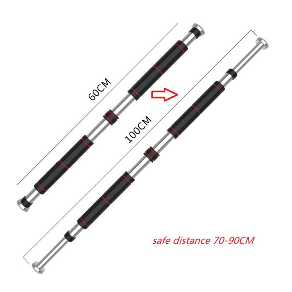Telescopic Door Chin Up Adjustable Home Gym Exercise Pull Up Bar 60-100cm Fitness Equipments