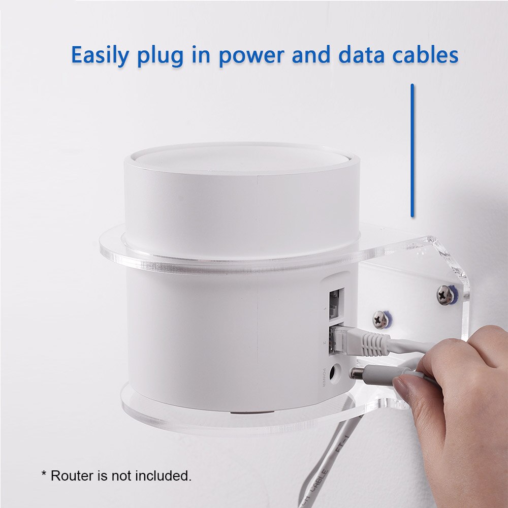 Veggfeste router holder brakett stativholder kompatibel med tp-link deco  x20 or deco  x60