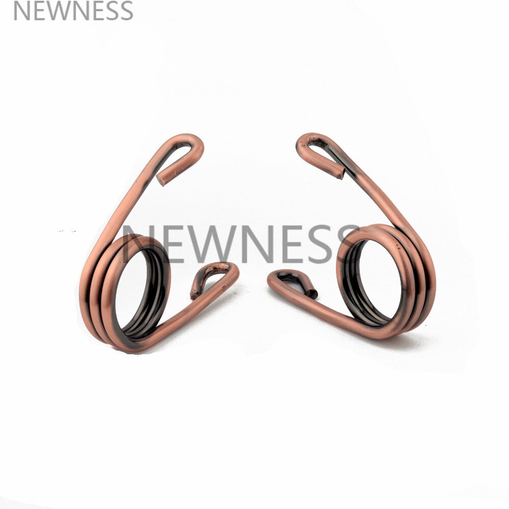 Muelles para asiento de bicicleta de motocicleta, 2 uds., estilo de tijera cromada de 2 ", amortiguador de montaje individual, muelle para Harley de helicóptero Bobber: Bronze
