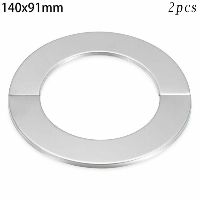 2PC Stainless Steel Water Pipe Wall Covers Bathroom Shower Faucet Decorative Cover Install Kitchen Faucet Sink Toilet: 140x91mm