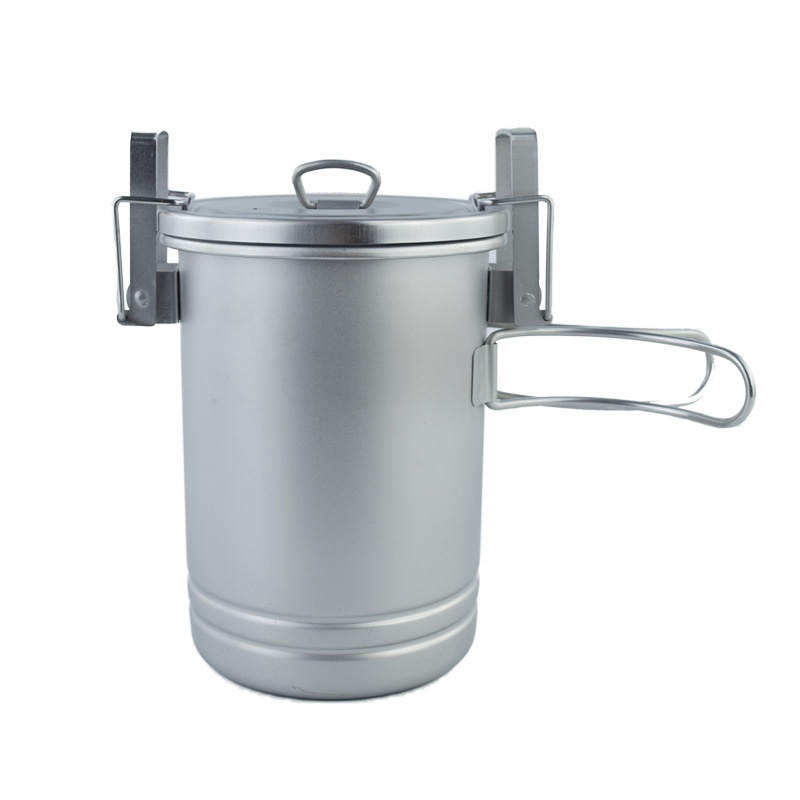 Olla arrocera actualizada, utensilios de cocina portátiles para pícnic al aire libre, olla de acero inoxidable, accesorio de cocina multifuncional para viajes, Camping y senderismo