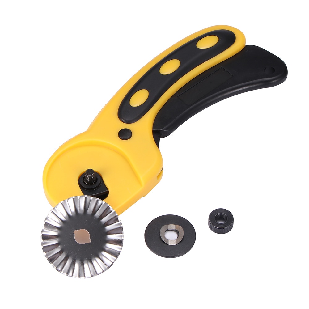 Rotary Cutter With 10 Straight Wavy Blades Sewing Quilting Fabric Cutting Craft Tool Tailor Scissors Craft Scissors