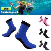 3MM Neoprene Diving Socks Adjustable Buckle Beach Water Socks Anti-Slip Diving Surfing Boots for Men Women