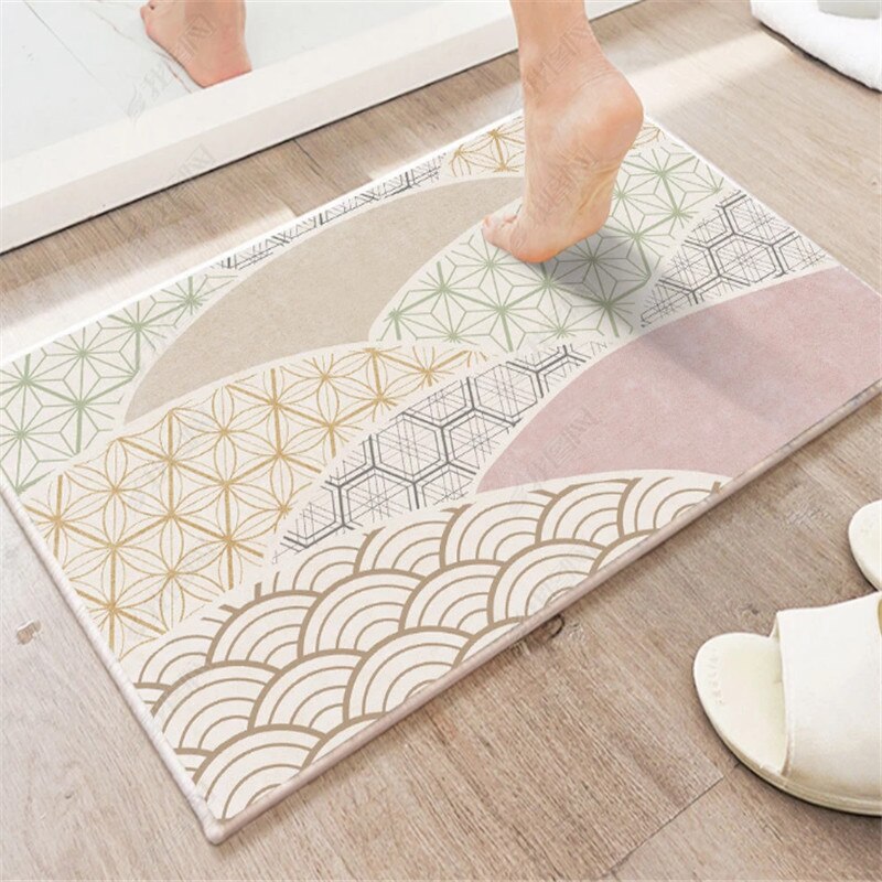Cloud Print Pattern Floor Mat