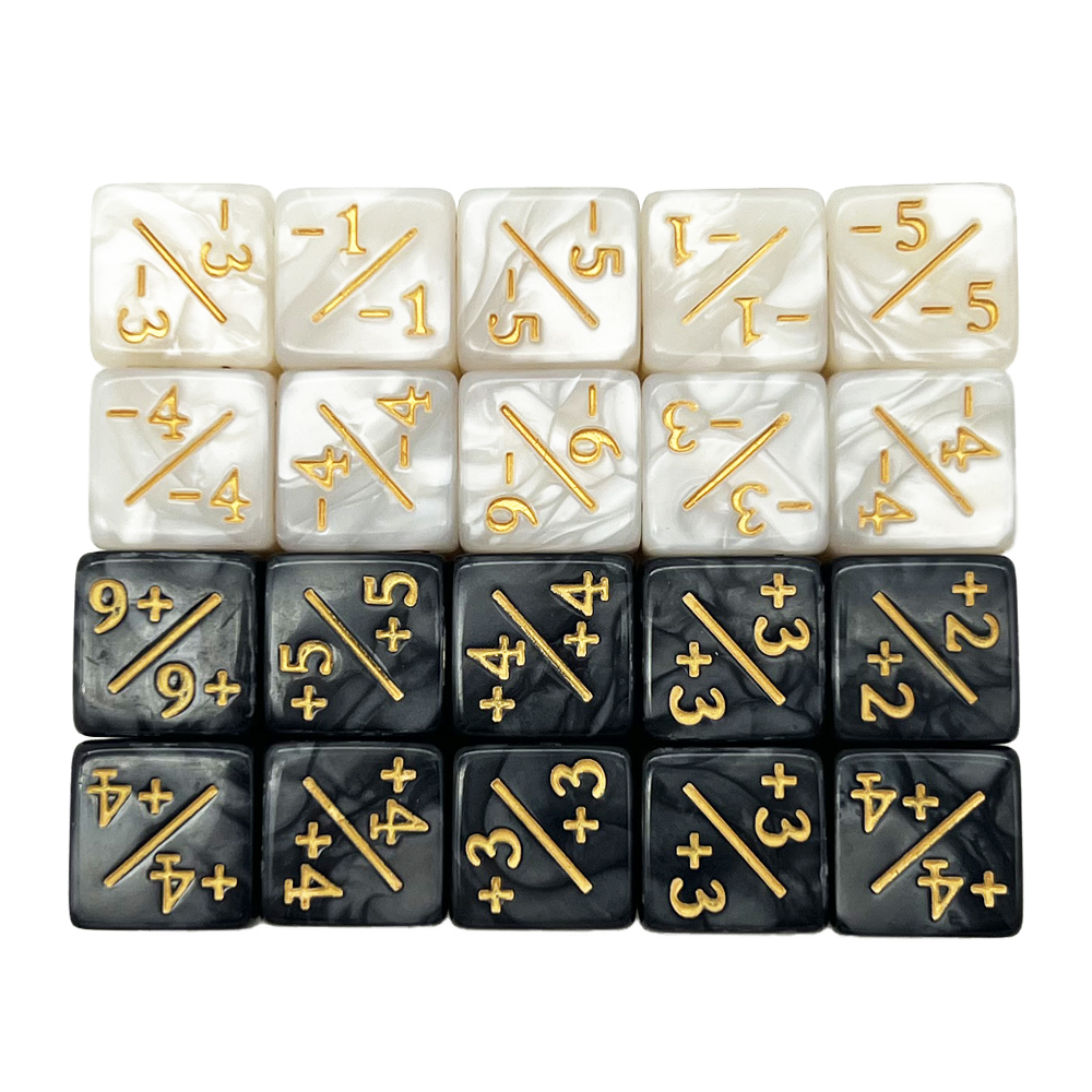Dados D6 compatibles con accesorios de juego de cartas, dados de fichas, contadores de dados, 10 piezas