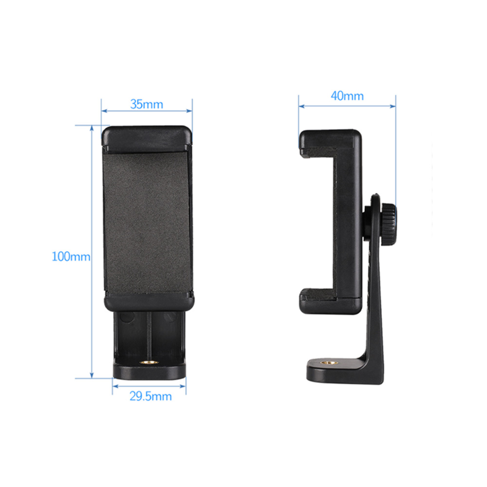 Universal Phone Tripod Mount Adapter Cell Phone Clipper Holder Vertical 360 Tripod Stand
