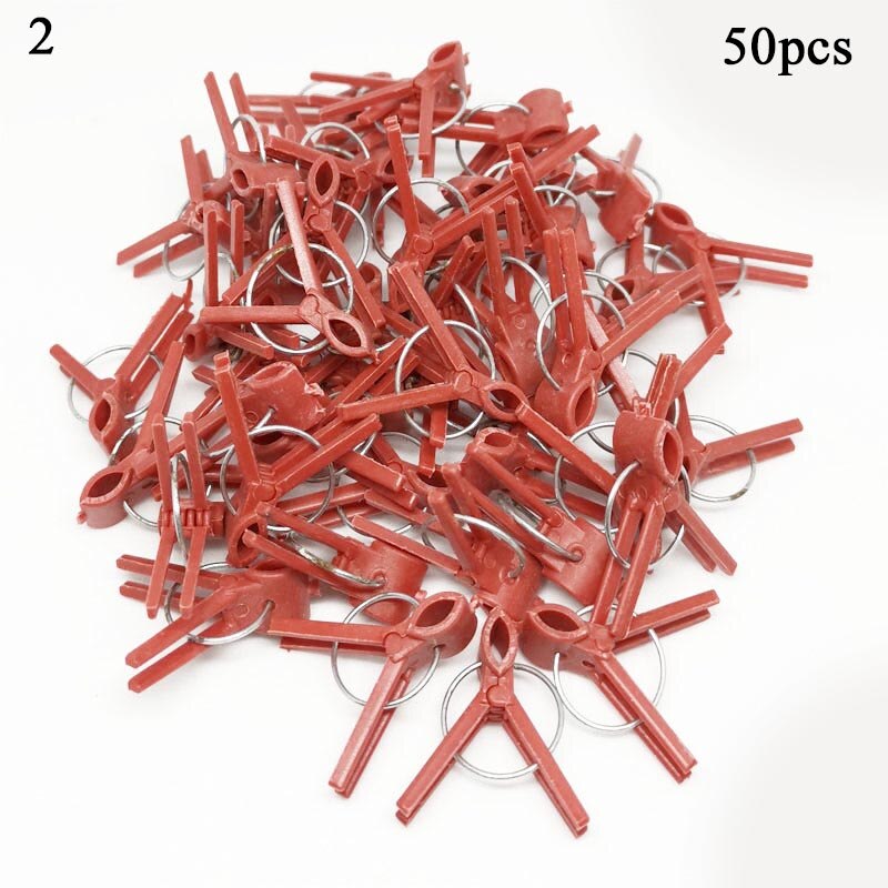 50 sztuk okrągłe usta płaskie usta plastikowe klipsy ogórek klipy warzywa bakłażjakiś klipy zaszczepić naprawić rosną pionowe narzędzie robić przeszczepów