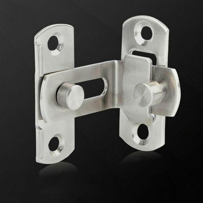 1pc Sliding Door Lock,Steel Gate Latches Flip Latch Bolt Hasp Lock,Heavy Safety Door Duty Buckle Latch Door Safety C0N3