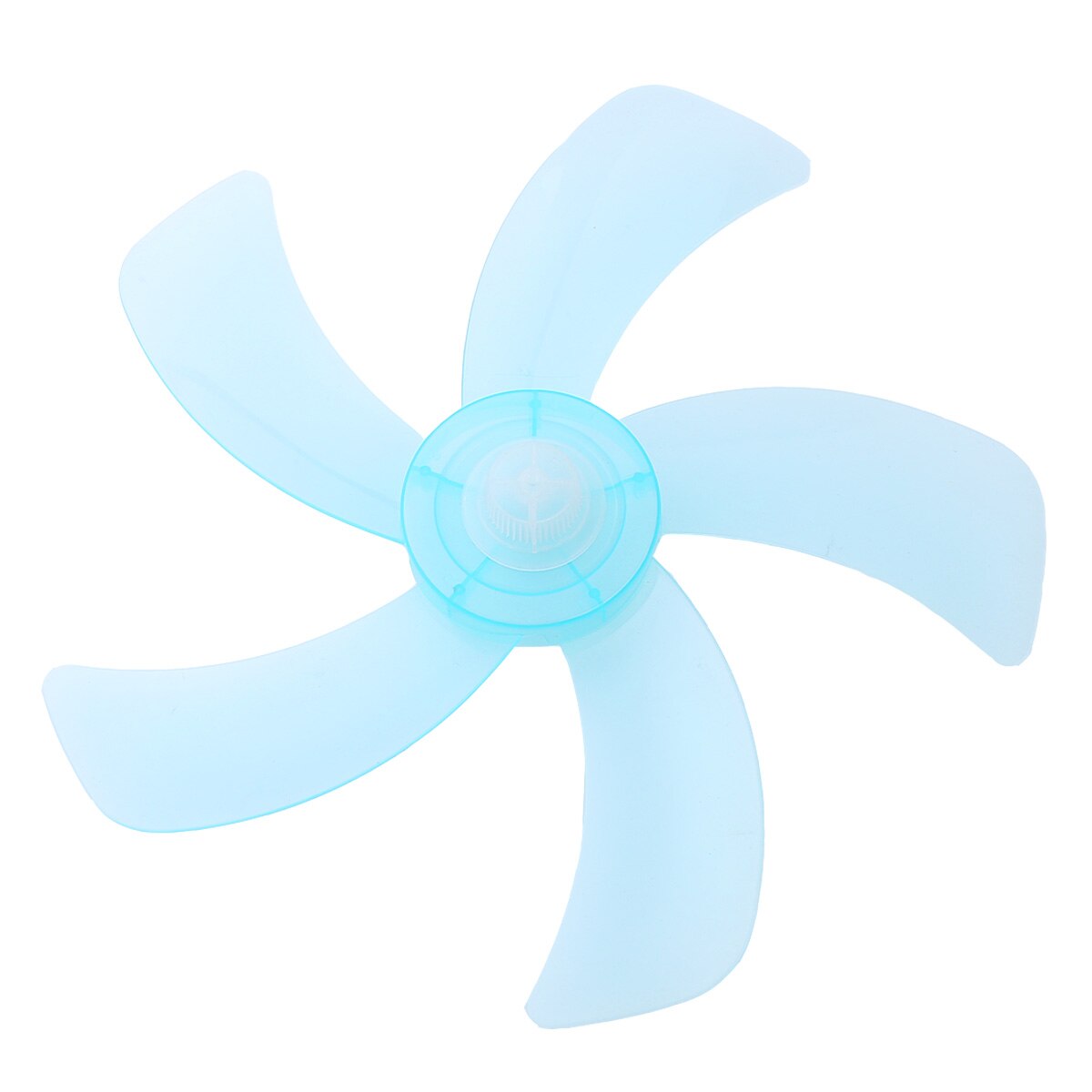 General Household 16 inch Fan Blade Heat Resistant Premium Plastic Vent Impeller 5 Leaves with Nut Cover for Stand/Table Fanner