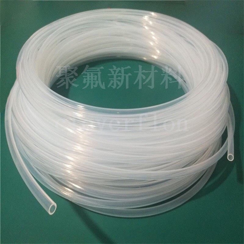 6*8mm high transparent PFA insulated tube high temperature 255 degree resistance anti corrosion