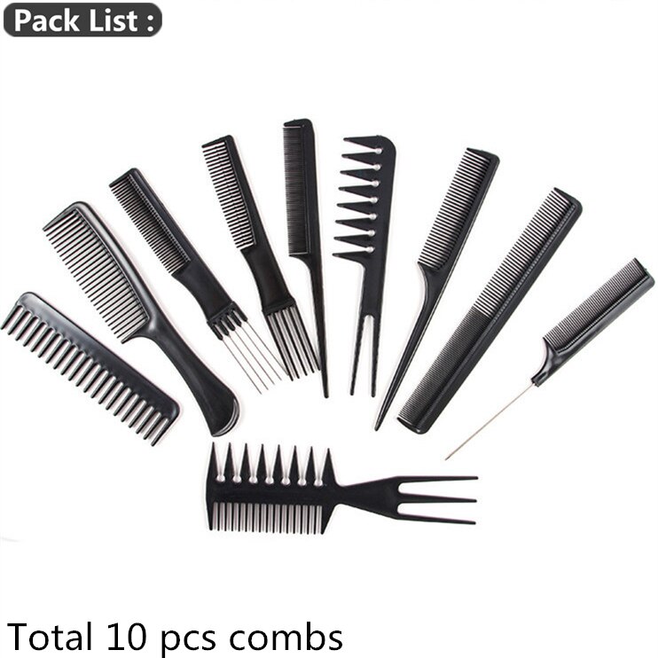 Violet Dragon JP-ciseaux pour Salon de coiffure 6.0 pouces, ensemble de ciseaux amincissants pour coupe de cheveux 2000 #: Comb-10Pcs