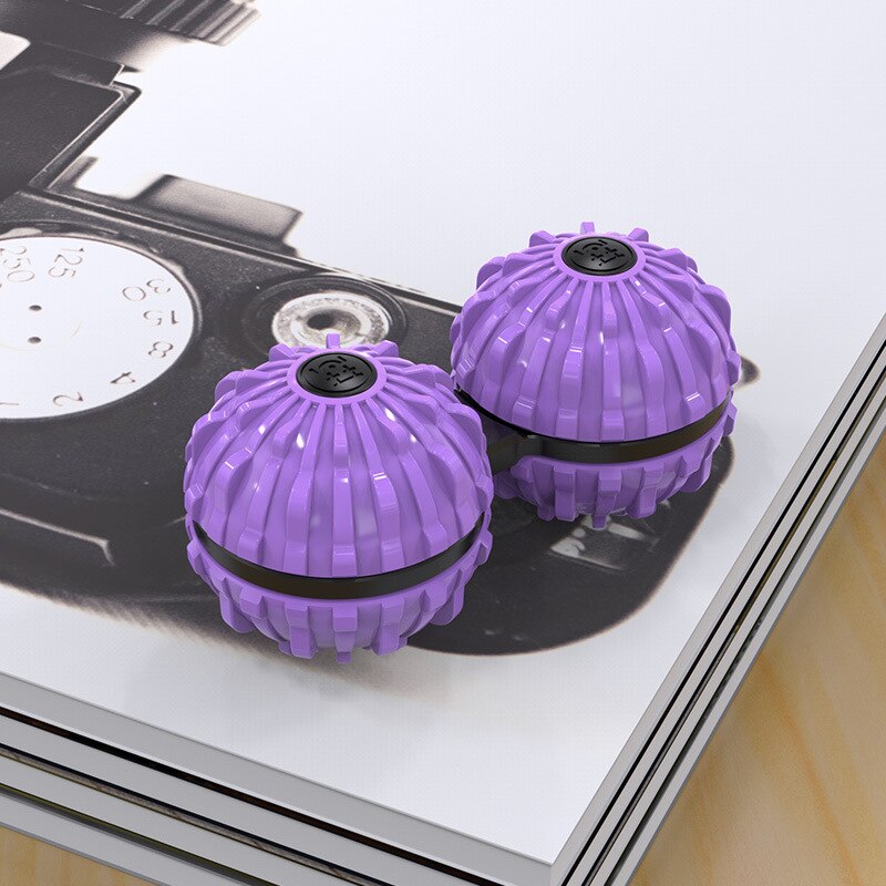ABS buena suerte Spinner Bola de masaje conjunta Bola de masaje Palma bola Anti calle juguetes para adultos: purple