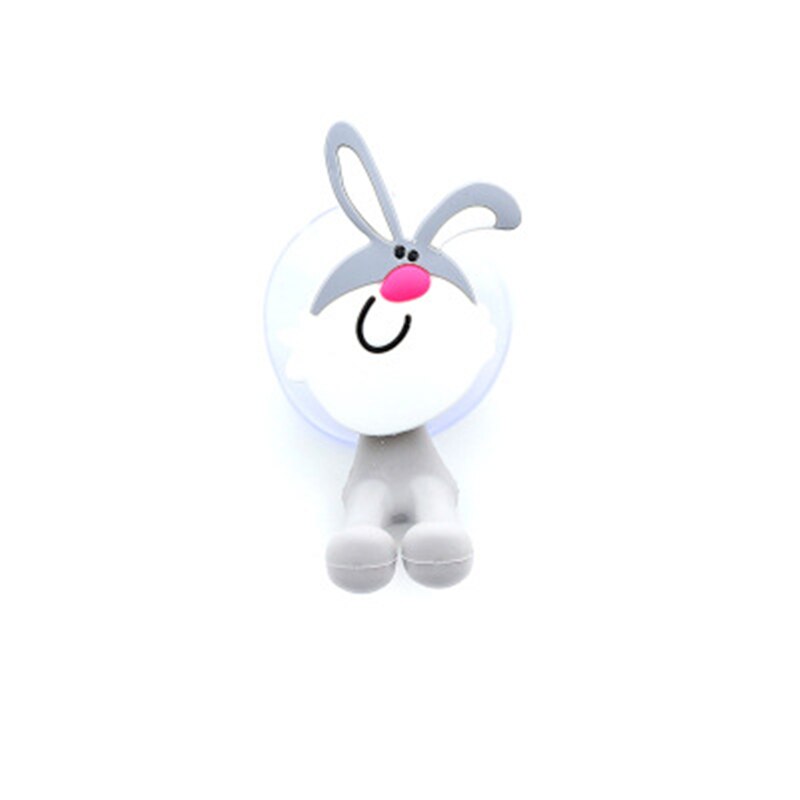 Kawaii, dibujo animado, Animal, adorable, ventosa, soporte para cepillo de dientes, Set de accesorios de baño, soporte de succión de pared, herramienta: C