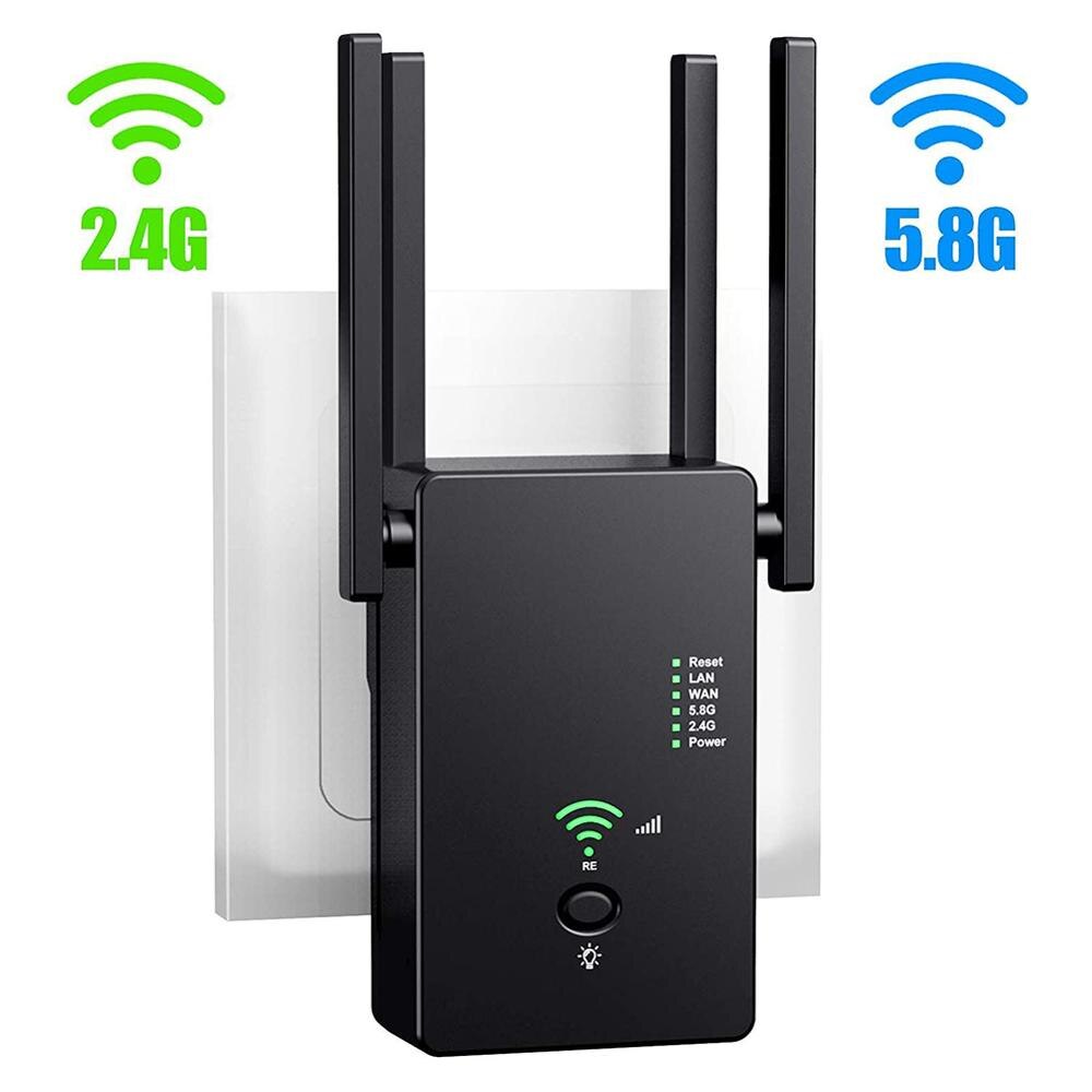 1200Mbps 5Ghz WiFi Repeater Wireless Wifi Extender 802.11N Long Range Wi-Fi Amplifier Wi fi Signal Booster 2.4G Wifi Repeater