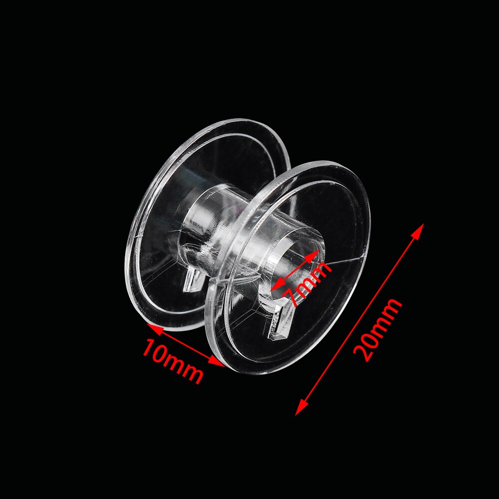 Plastic Transparent Thread Bobbin For Brother Janome Singer Linen Spool Craft Storage Holder Sewing Machine