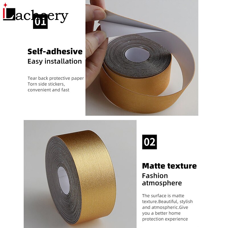 Vinyl Wall Corner Line Stickers Waterproof Bedroom Kitchen Bathroom Accessories Self Adhesive Floor Baseboard Tiles Ground Film