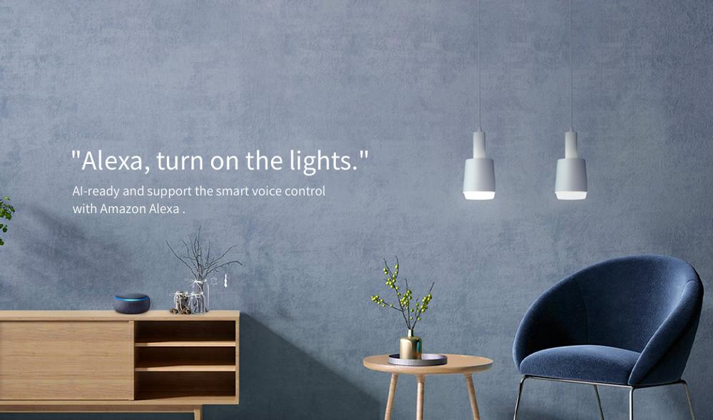 Yeelight original módulo de controle em dois sentidos controlador de relé sem fio 2 canais interruptor inteligente trabalho para mijia app para wi-fi & ble