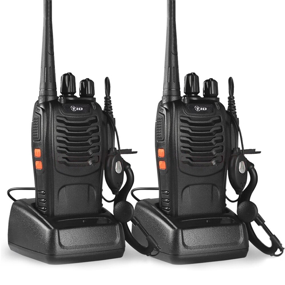 2 stücke Walkie Talkie TD-V2 CB Radio UHF 400-470MHz Radio Amateur Tragbare Walkie Talkie Transceiver Tragbare Radio für Jagd: 8s