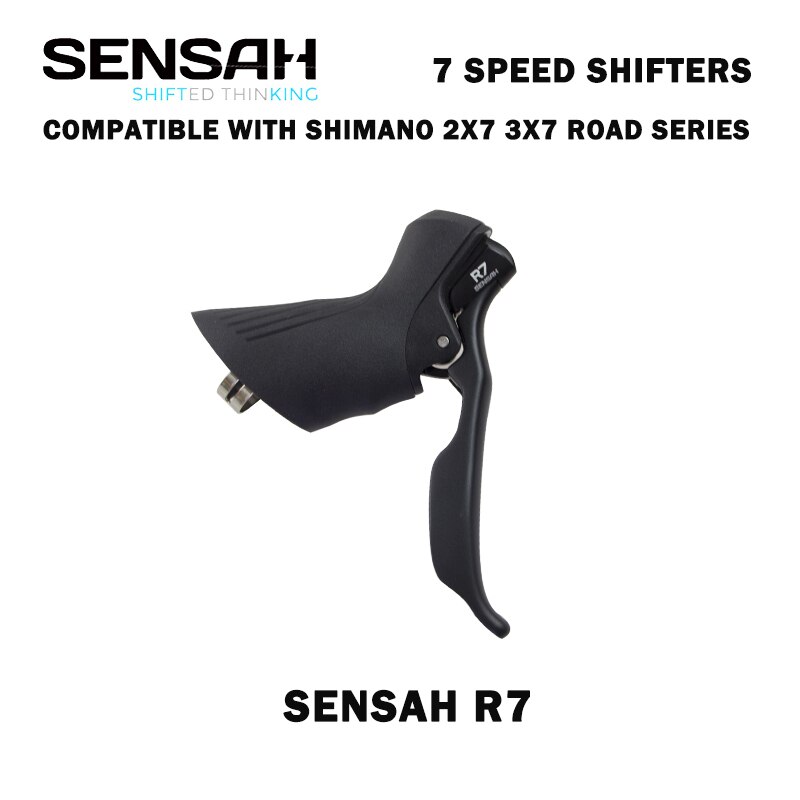 SENSAH-palanca de cambios R7 para bicicleta de carretera, freno de 2x7 velocidades, desviador Compatible con R6800 Claris Sora st-a070 STI: R7 7sp Road Shifter