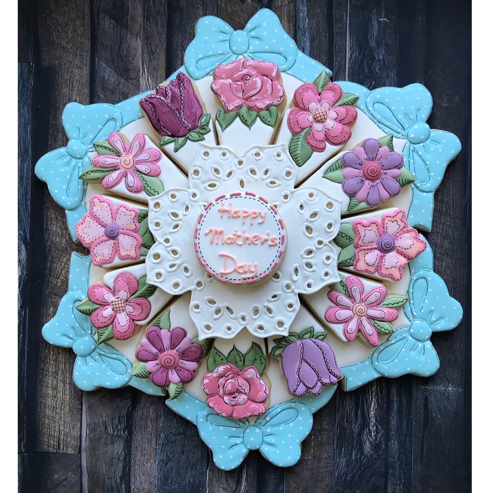 Keniao Bloem Bloemen Plaat Cookie Cutter Set Voor Moederdag-Door Janka J. Cookies - 9 Stuk-Rvs