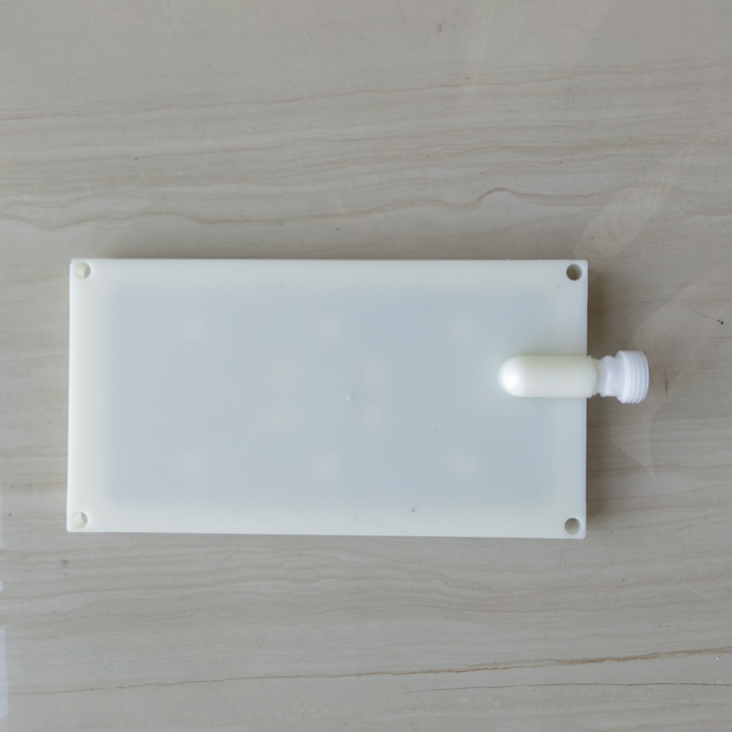 Pommeau de douche rectangulaire ABS 20,5x10,9cm, 5x10 trous, accessoires de pomme de douche à pulvérisation supérieure, interface G1/2