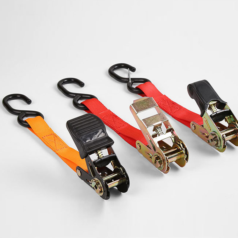 10/8M x 25mm Corda di tensione per auto Cinghia di legatura Forte cintura a cricchetto Borsa per bagagli Cargo Ancoraggio con tenditore di corda Fibbia in metallo Traino