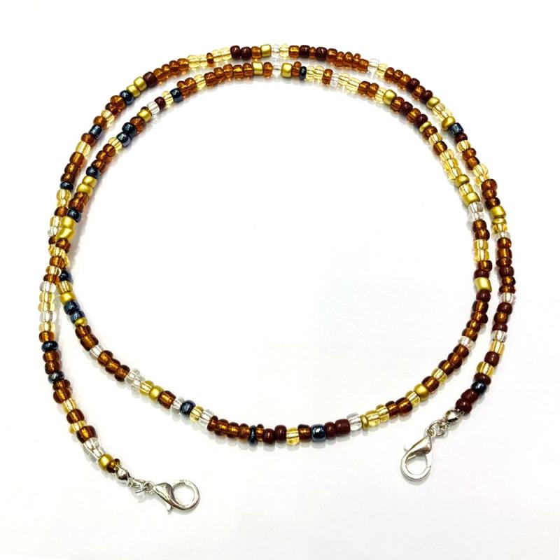 Cadena de mascarilla de longitud ajustable para mujer y niño, accesorios de cadena para cuello, soporte de correa de seguridad, , 1 unidad: 14-70 cm