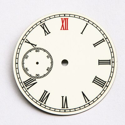 watch dial Porcelain Enamels Pocket Watch Plate Literal St36/Eta6497/6498 for 39mm: Black
