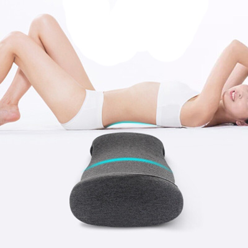 -Lumbar Pillow for Sleeping Memory Foam Bed Back Support Cushion for Lower Back Pain Relief and Sleeping on Side Lying