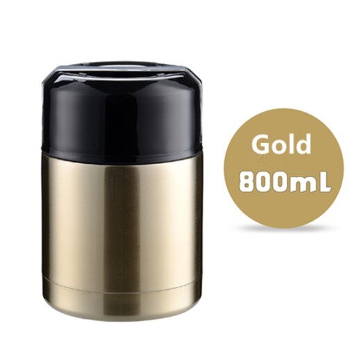 Boîte à déjeuner Thermos de grande capacité 800ML/1000ML, conteneurs portables en acier inoxydable pour aliments et soupe, flacons sous vide Thermocup: Rouge