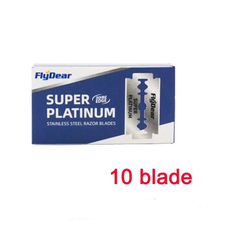 Vintage manuell barberhøvel for menn, klassisk barbershop-høvel med 10 blader, perfekt for barbering, stell og hårstyling